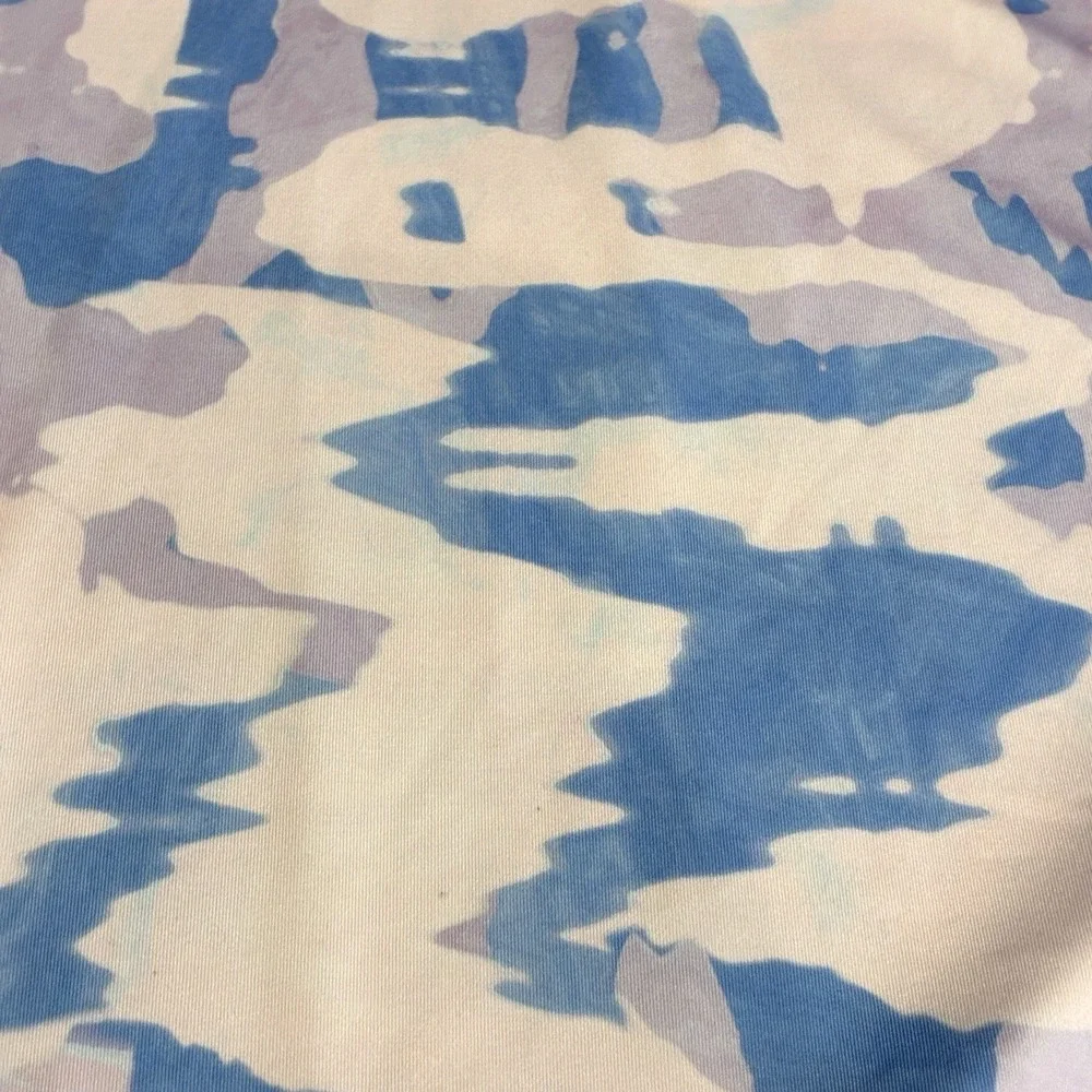 Bad Birdie Polo Shirt Mens Large Purple/Blue Camo Print Golf Performance Stretch